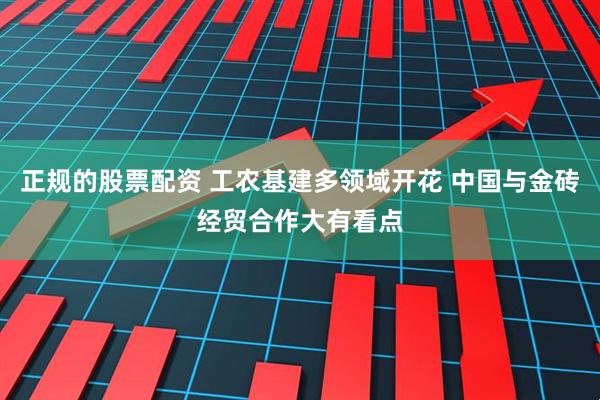 正规的股票配资 工农基建多领域开花 中国与金砖经贸合作大有看点